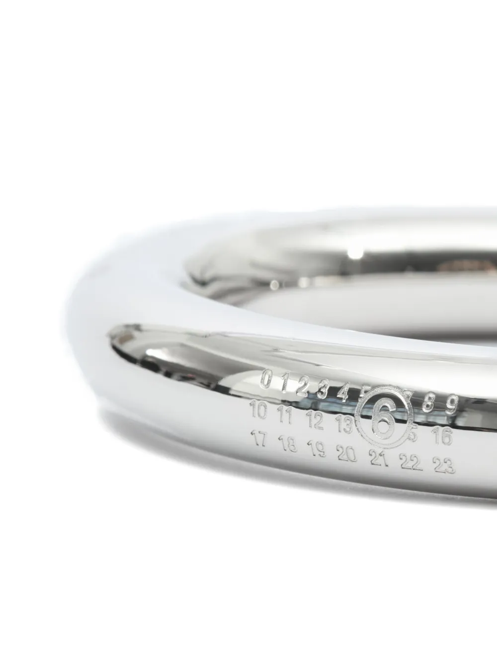 Mm6 Maison Margiela Polished Bangle In Metallic