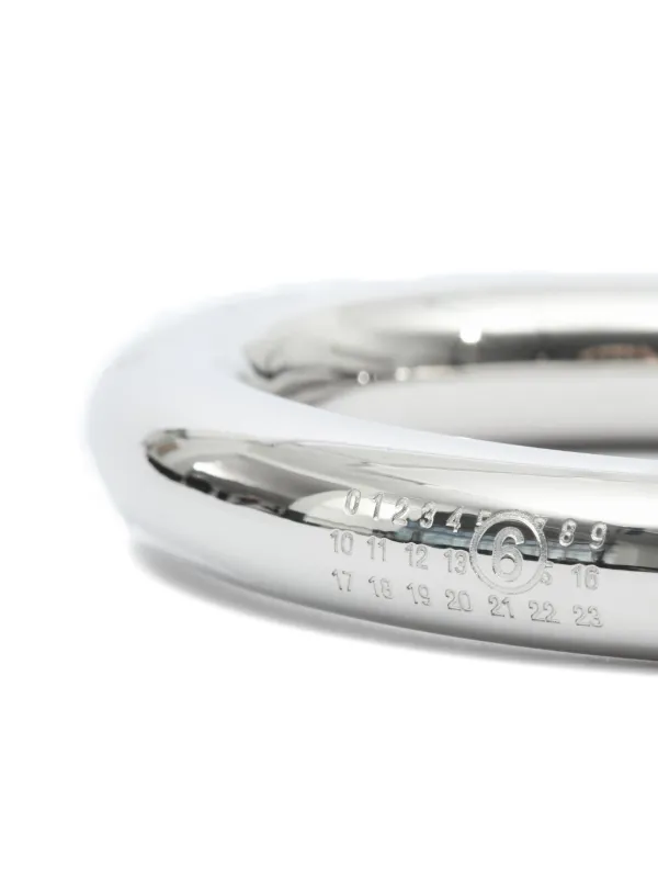 MM6 Maison Margiela Polished Bangle | Silver | FARFETCH AU