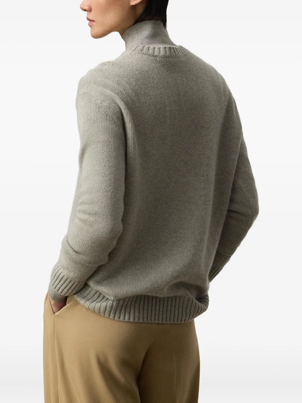 Ralph Lauren Collection Gebreide trui met beerpatroon Grijs