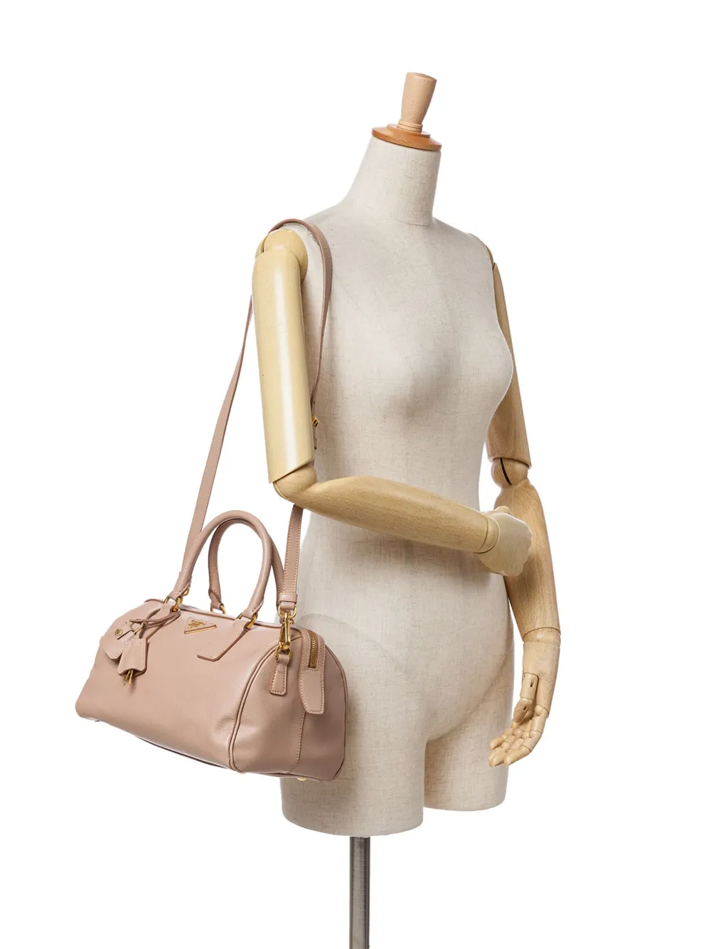 Prada Pre-Owned 2000-2024 Saffiano Lux Convertible Bowler Bag satchel | Pre-Owned | Image 2