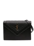 Saint Laurent Pre-Owned 2021 Quilted Lambskin Gaby shoulder bag - Black