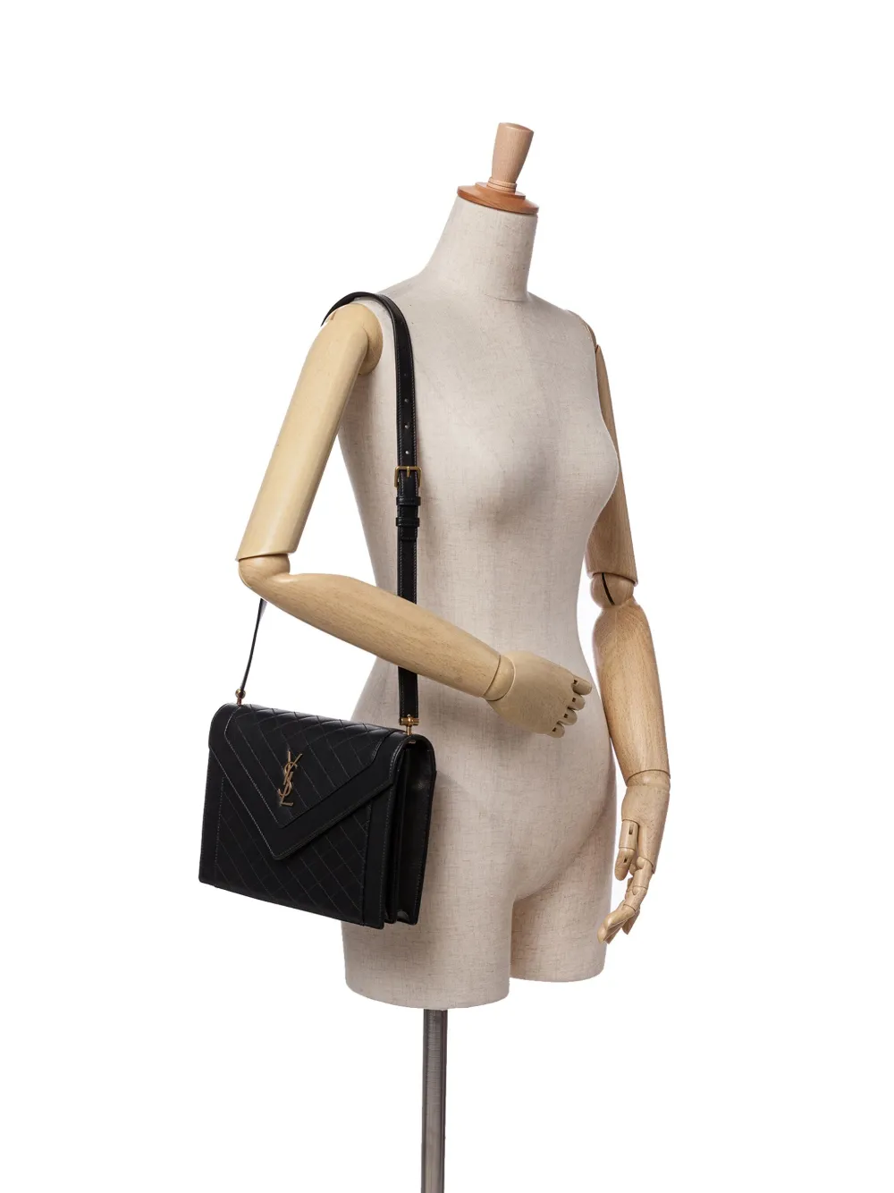 Pre-owned Saint Laurent 2021 Quilted Lambskin Gaby Shoulder Bag