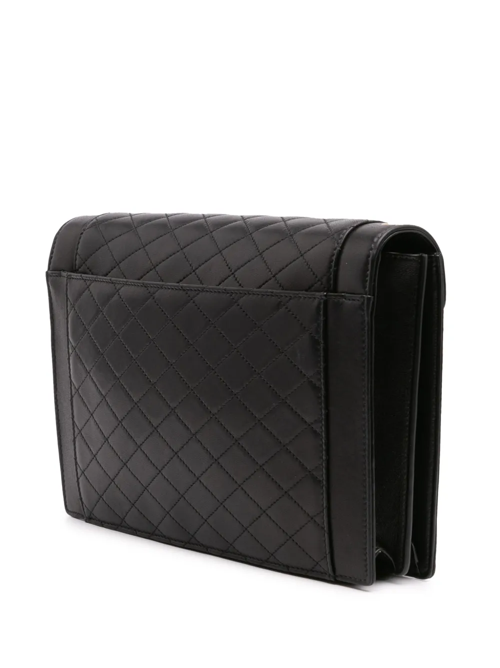 Pre-owned Saint Laurent 2021 Quilted Lambskin Gaby Shoulder Bag