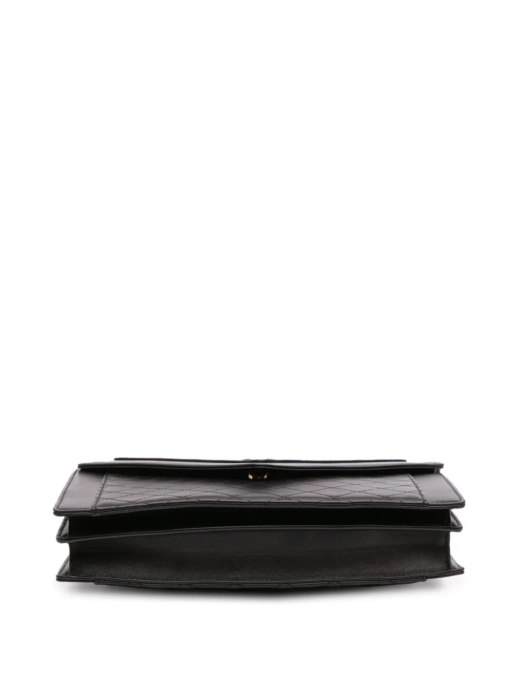 Pre-owned Saint Laurent 2021 Quilted Lambskin Gaby Shoulder Bag