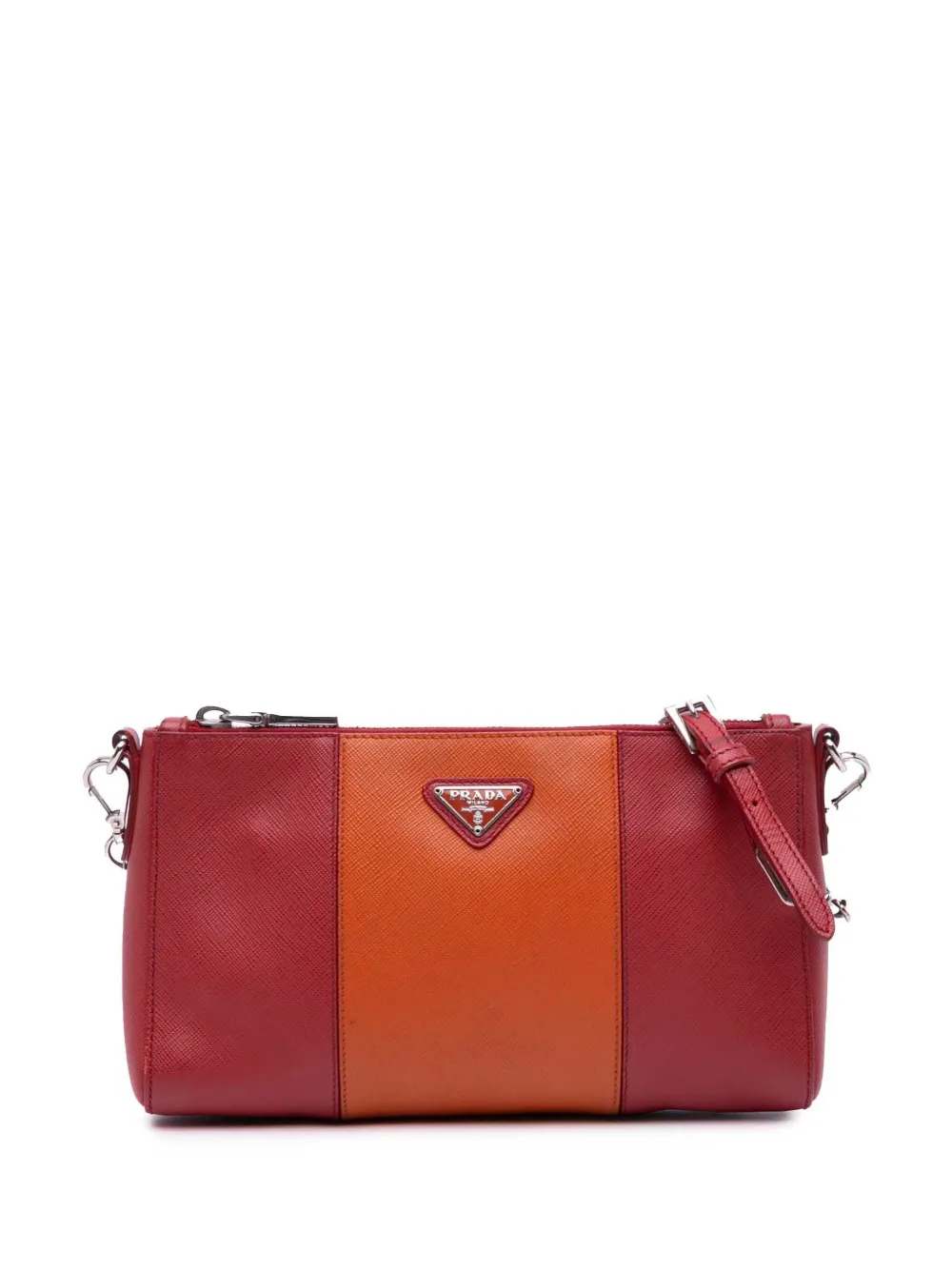 Prada Pre-Owned 2000-2013 Saffiano Lux crossbody bag - レッド Prada Pre-Owned 2000-2013 Saffiano Lux crossbody bag - レッド