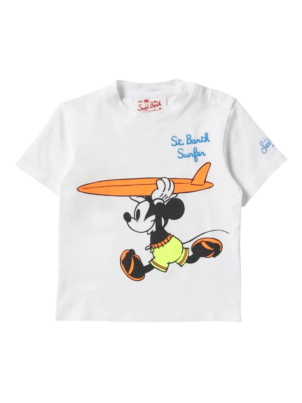 MC2 Saint Barth Kids Mickey graphic T-shirt | White | Image 1