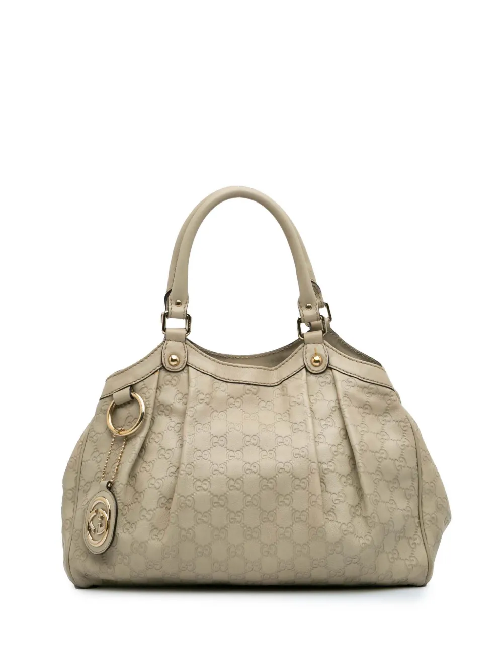 Gucci Pre-Owned 2016-2024 Medium Guccissima Sukey tote bag - ホワイト Gucci Pre-Owned 2016-2024 Medium Guccissima Sukey tote bag - ホワイト