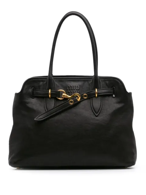 Miu Miu Pre-Owned 2010-2024 Medium Nappa Aventure tote bag