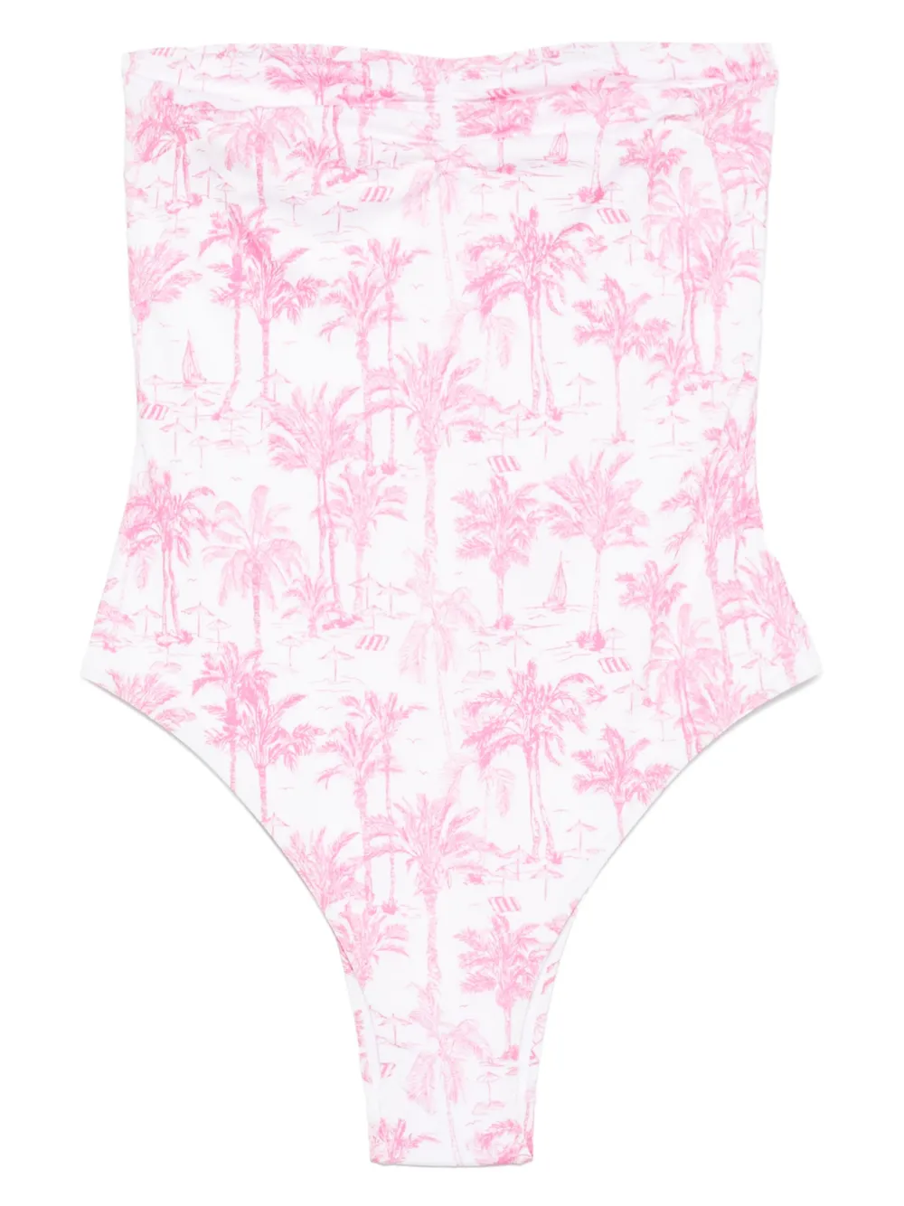 MC2 Saint Barth graphic-print swimsuit | White | Image 1