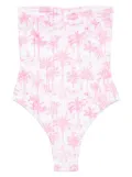 MC2 Saint Barth graphic-print swimsuit - White