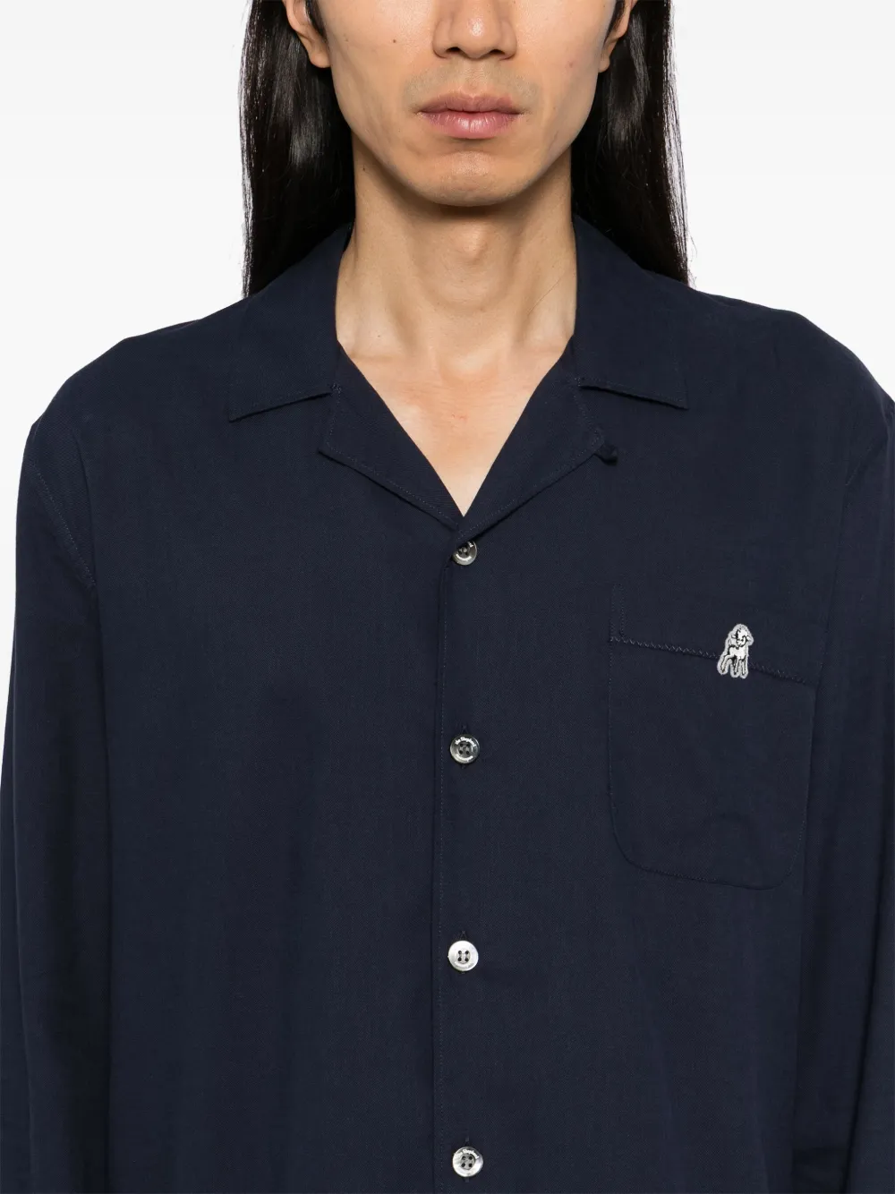 Undercover Overhemd met korte mouwen Blauw