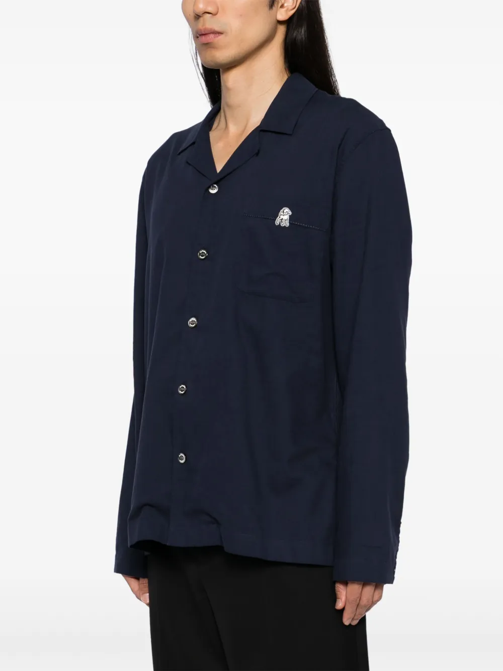 Undercover Overhemd met korte mouwen Blauw