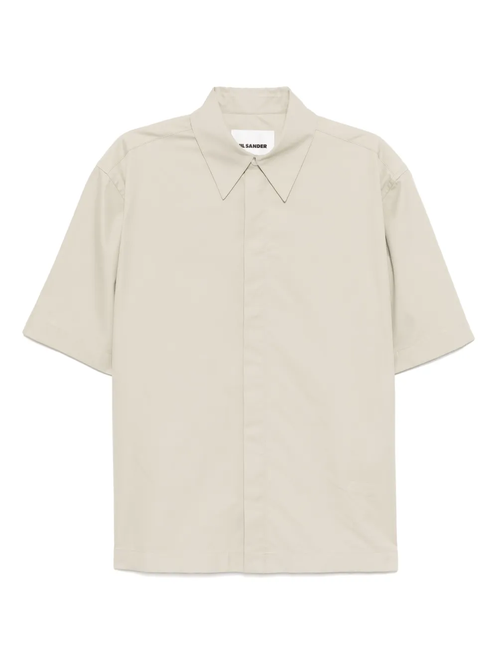 Jil Sander Overhemd met korte mouwen Bruin