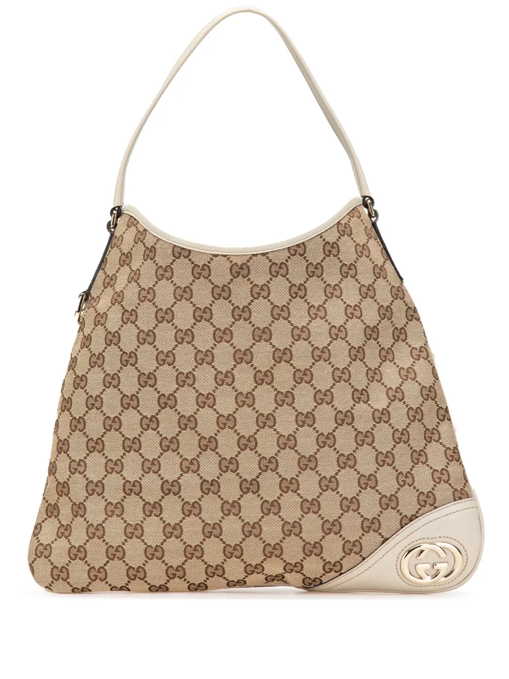 Gucci Pre-Owned 2000-2015 GG Canvas New Britt hobo bag - ブラウン Gucci Pre-Owned 2000-2015 GG Canvas New Britt hobo bag - ブラウン