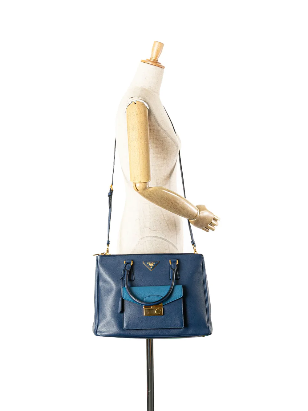 Prada Pre-Owned 2000-2024 Saffiano Lux Galleria Double Zip Pocket satchel | Pre-Owned | Image 2