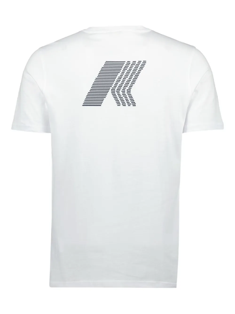K-Way Odom ASCII Code T-shirt met print Wit