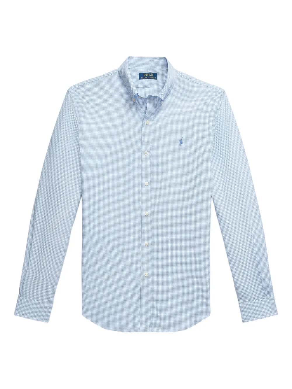 Polo Ralph Lauren Button-up overhemd met pied-de-poule print Blauw