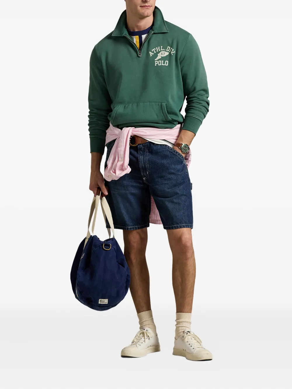 Polo Ralph Lauren Sweater van katoenblend Groen