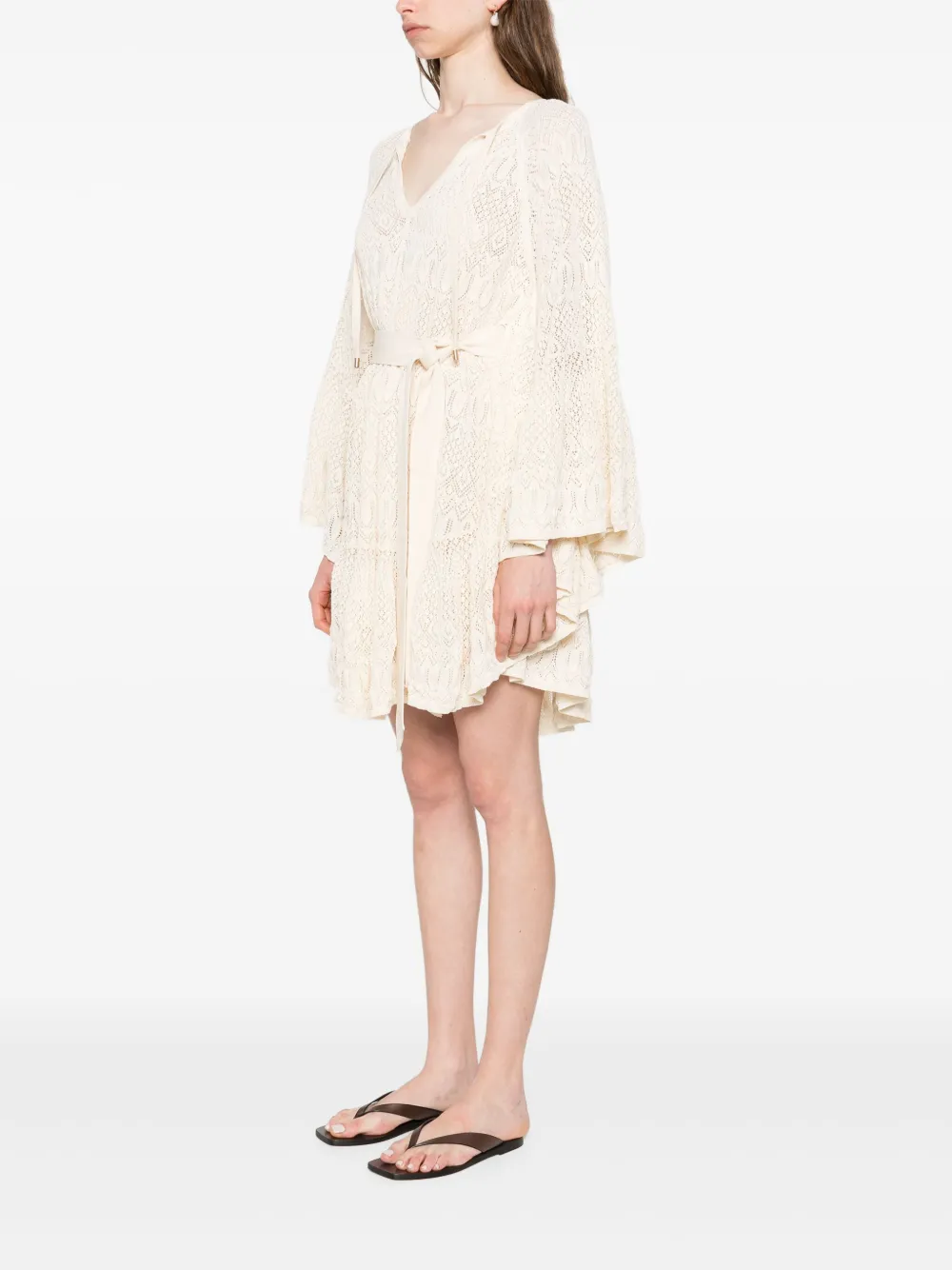 ZIMMERMANN Coco mini-jurk Beige