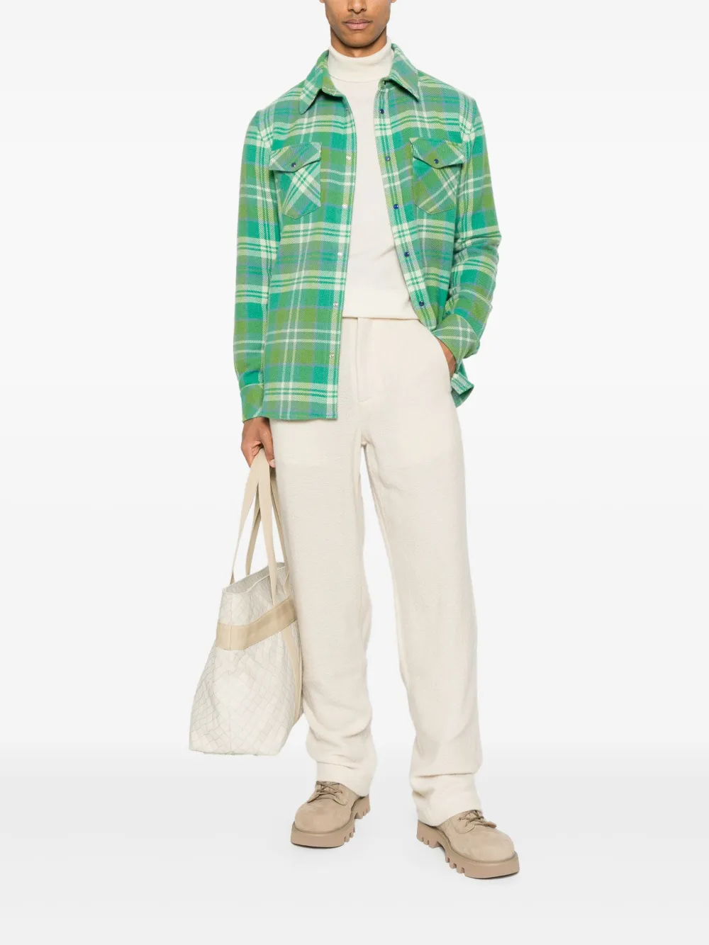 GOD'S TRUE CASHMERE Kasjmier shirt Groen