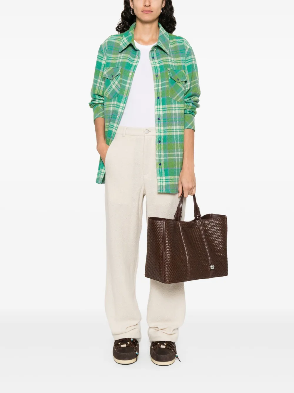 GOD'S TRUE CASHMERE Kasjmier shirt Groen