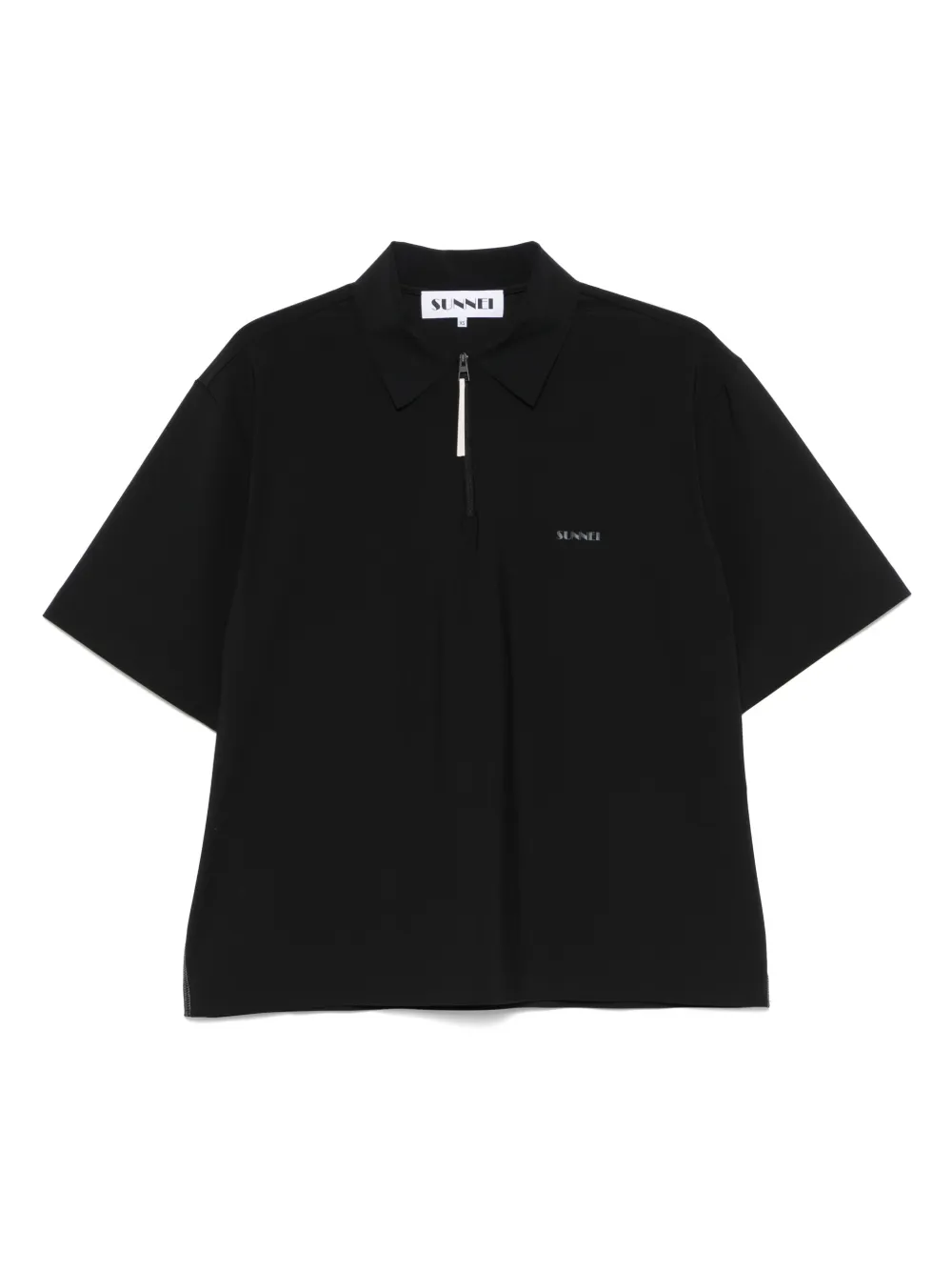 Sunnei playera tipo polo con logo estampado | negro | Image 1