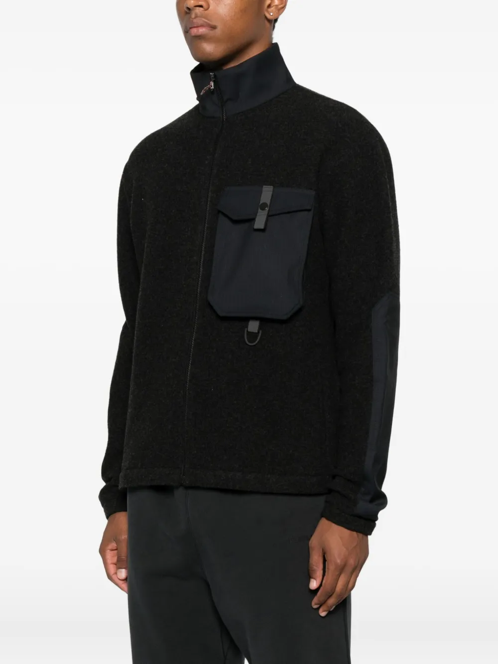 Sease Pile Explorer fleece jack met zak en rits Grijs