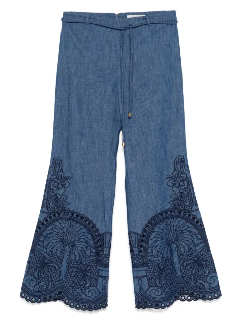 ZIMMERMANN Coco embroidered trousers