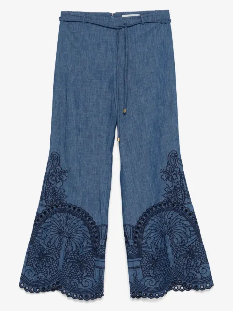ZIMMERMANN Coco embroidered trousers