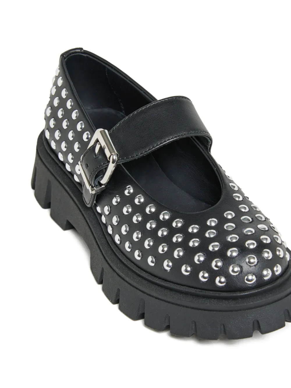 Marni Kids studded buckle ballerinas Black