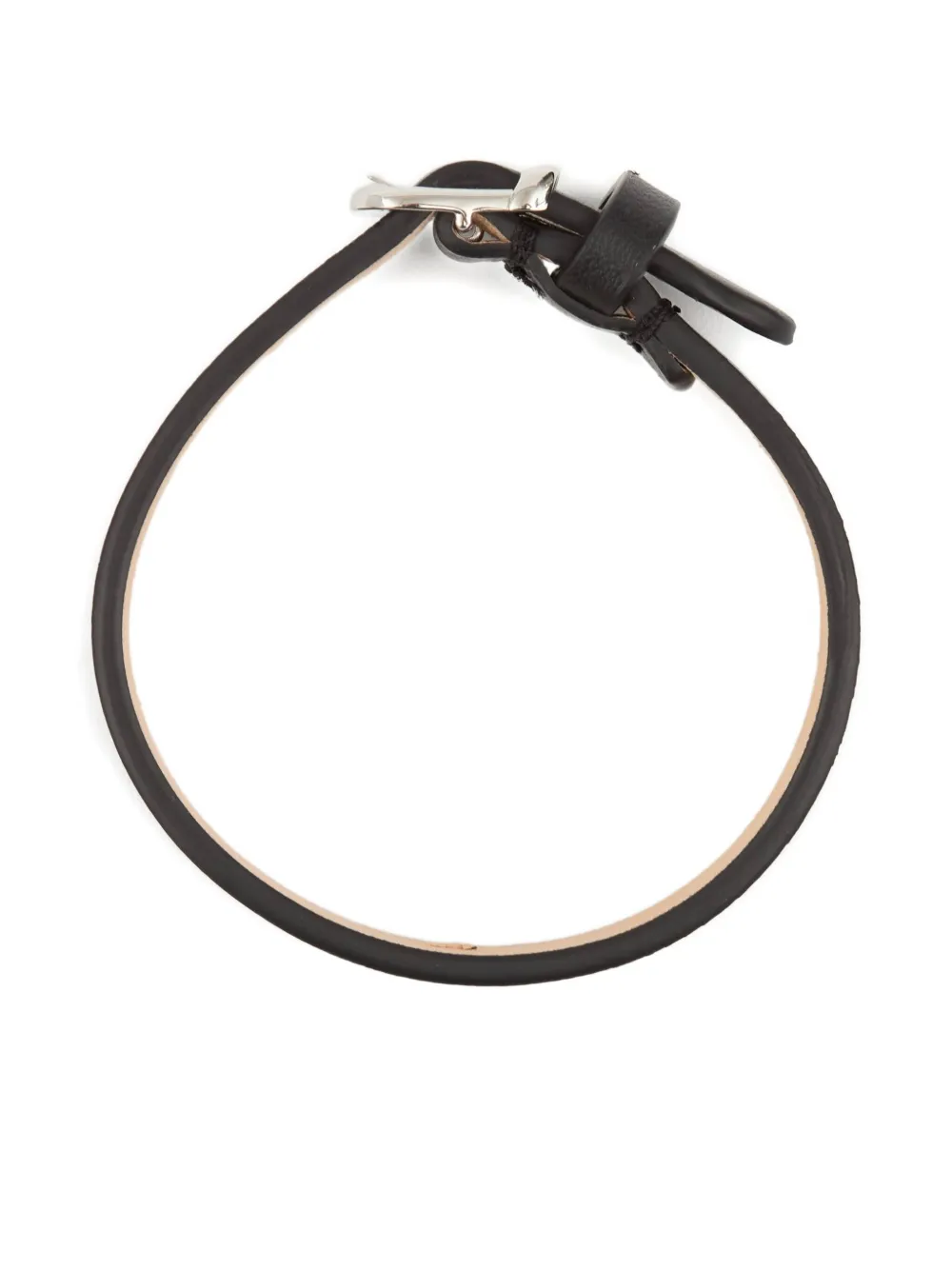 Shop Mm6 Maison Margiela Leather Bracelet