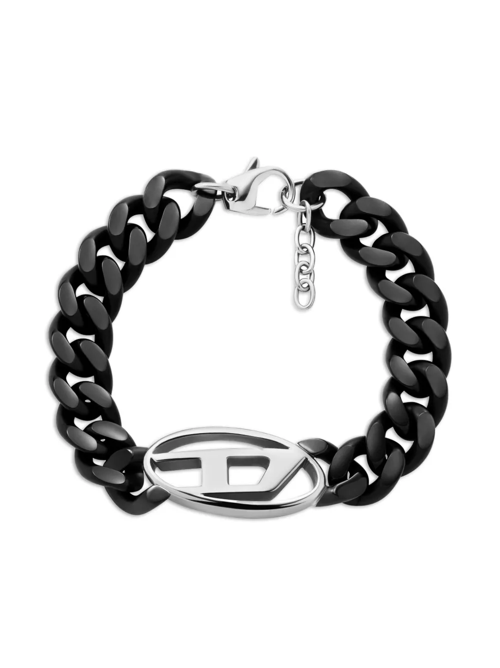 Diesel pulsera con placa Oval D | negro | Image 1