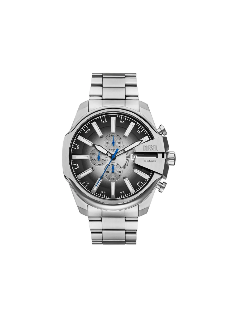 Diesel Mega Chief Slim 48mm - Argento