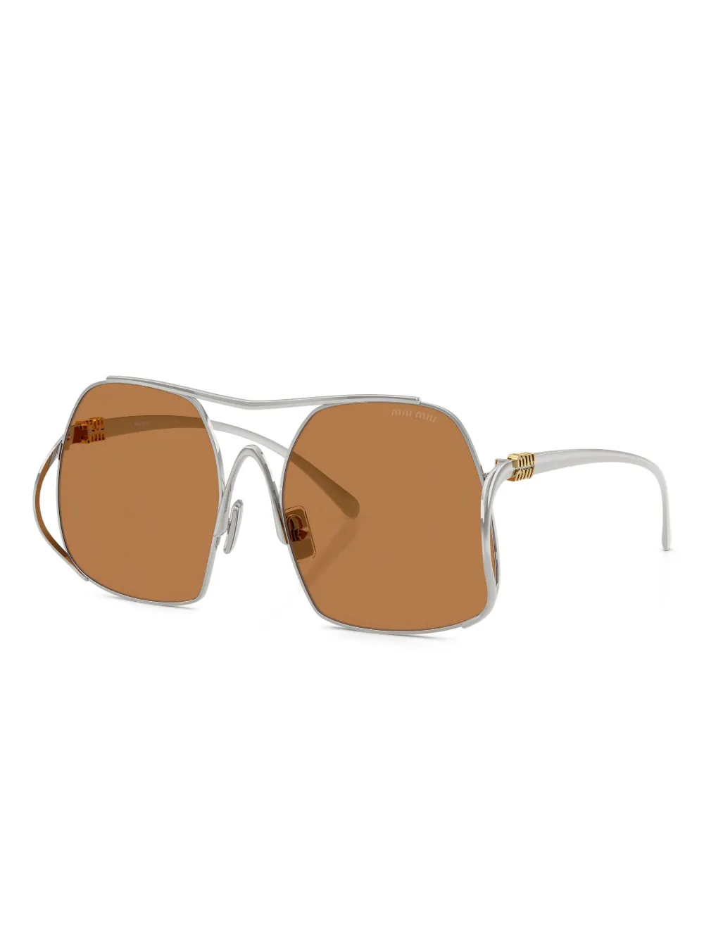 Miu Miu Eyewear pilot-frame sunglasses | plateado | Image 1