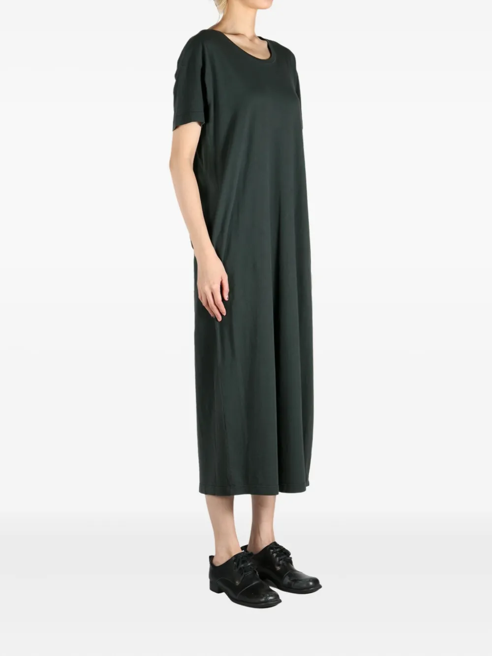 The Row T-shirtjurk met verlaagde schouders Groen