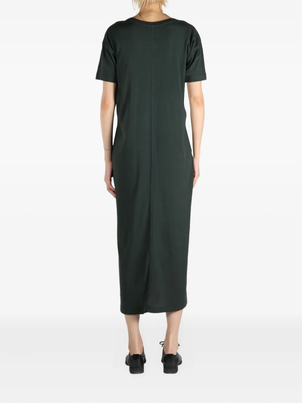 The Row T-shirtjurk met verlaagde schouders Groen