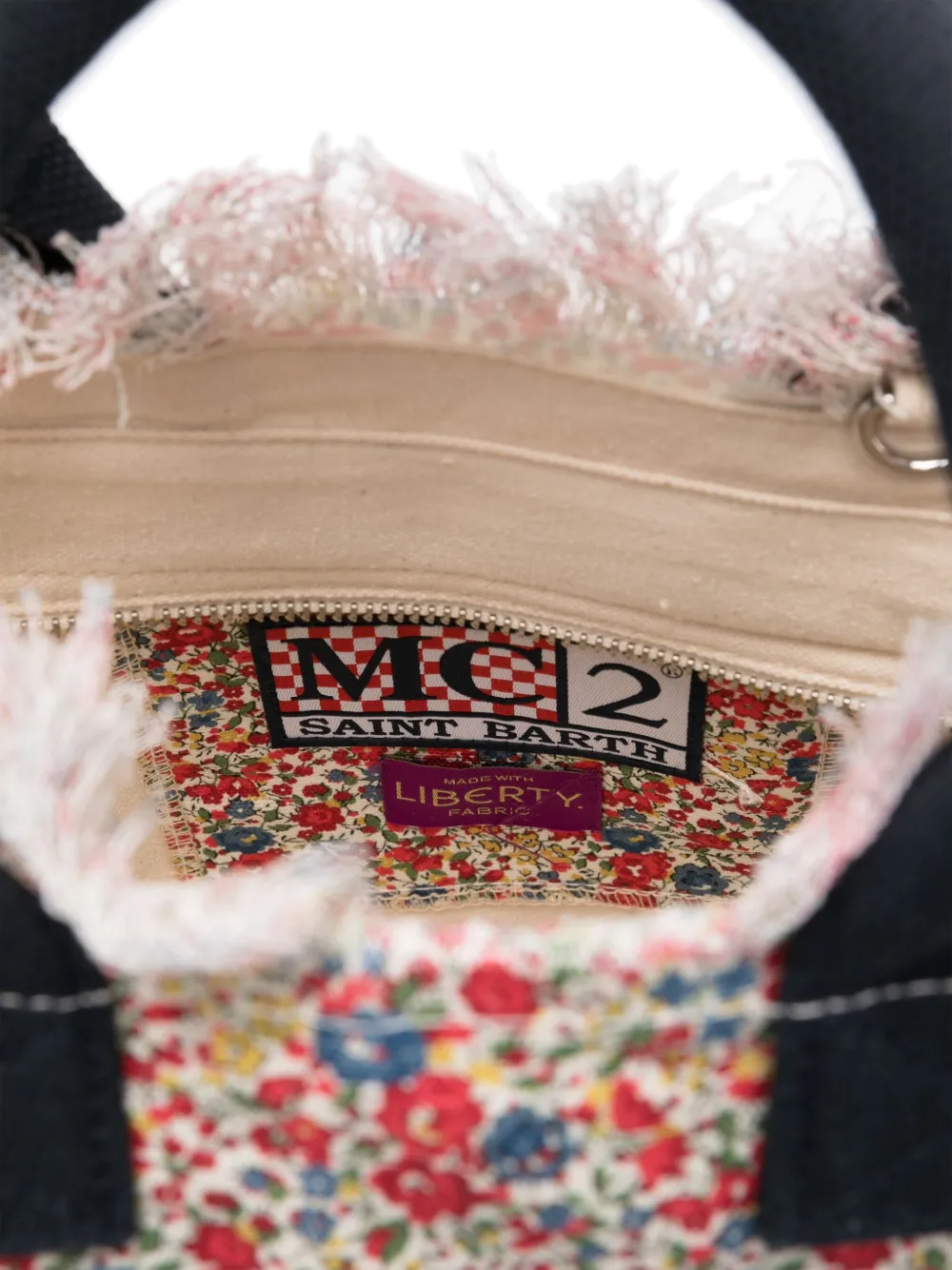 MC2 Saint Barth Katoenen shopper met logoprint Rood