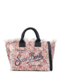 MC2 Saint Barth logo-print cotton tote bag - Red