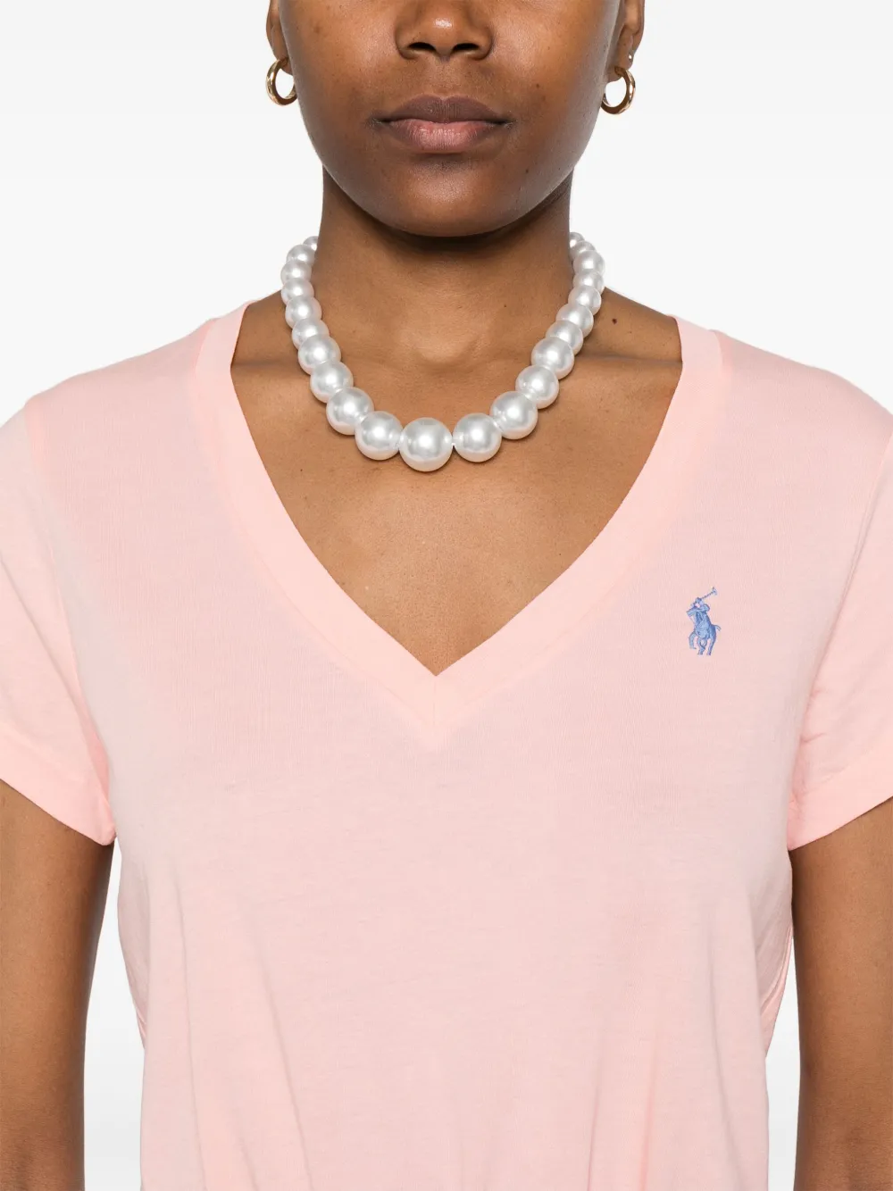 Polo Ralph Lauren T-shirt met geborduurd logo Roze