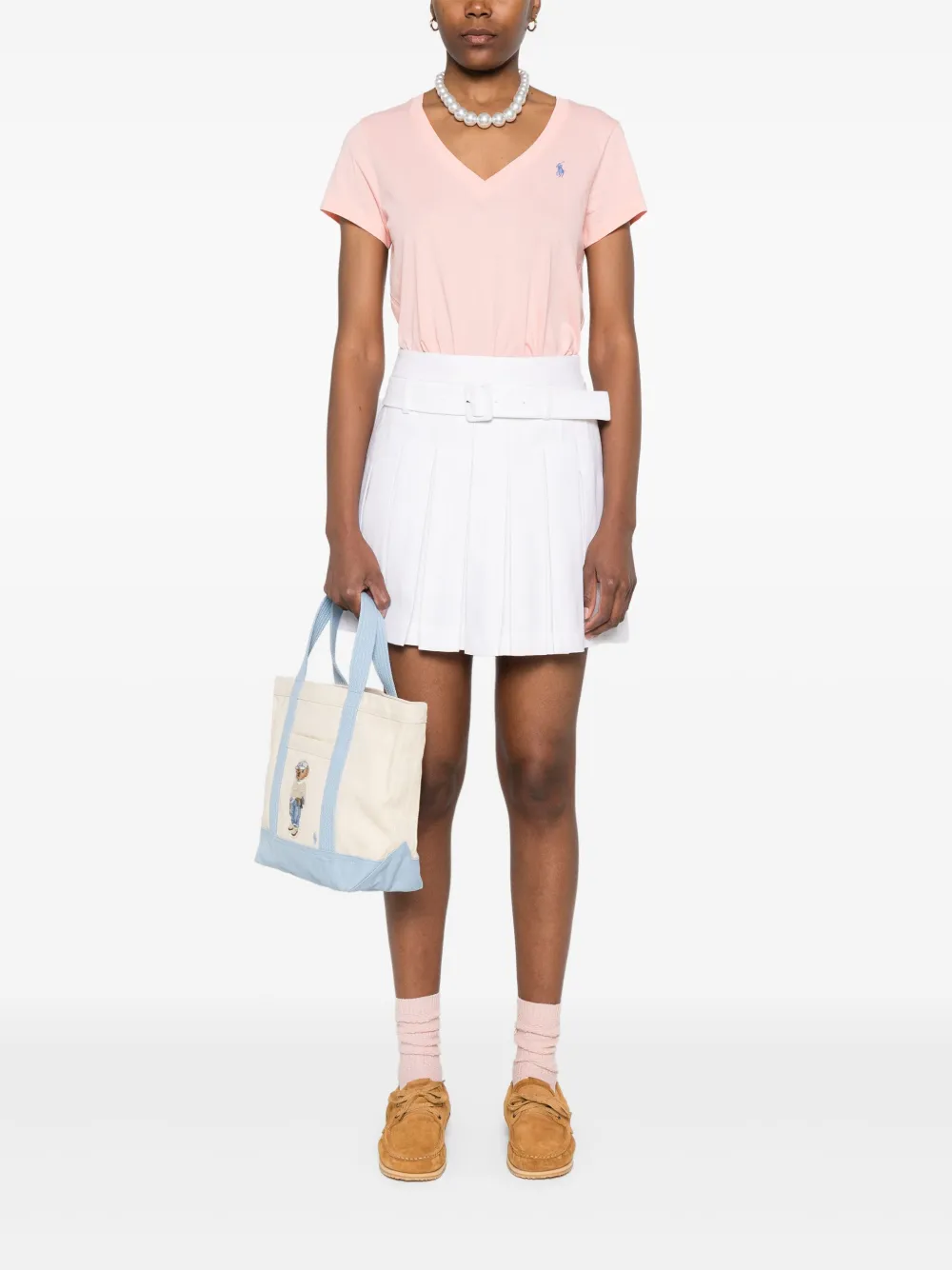 Polo Ralph Lauren T-shirt met geborduurd logo Roze
