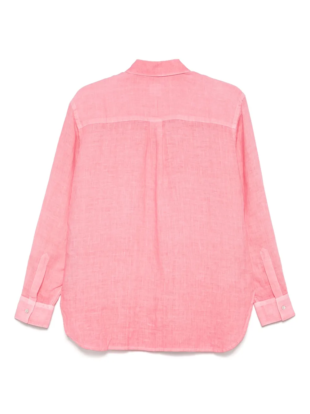 120% Lino Linnen blouse - Roze