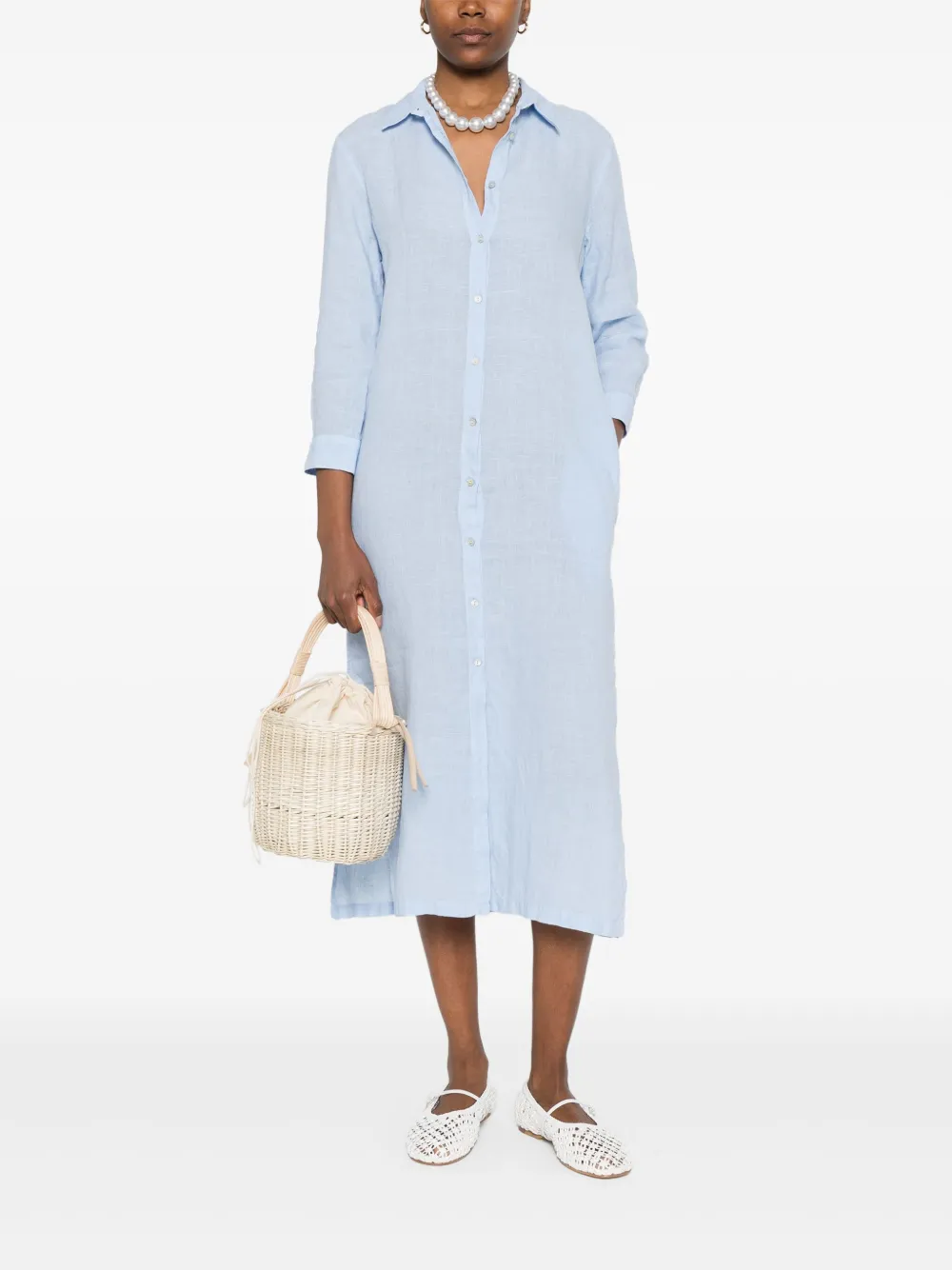 120% Lino vestido midi con forro | Vestidos de día | Image 2