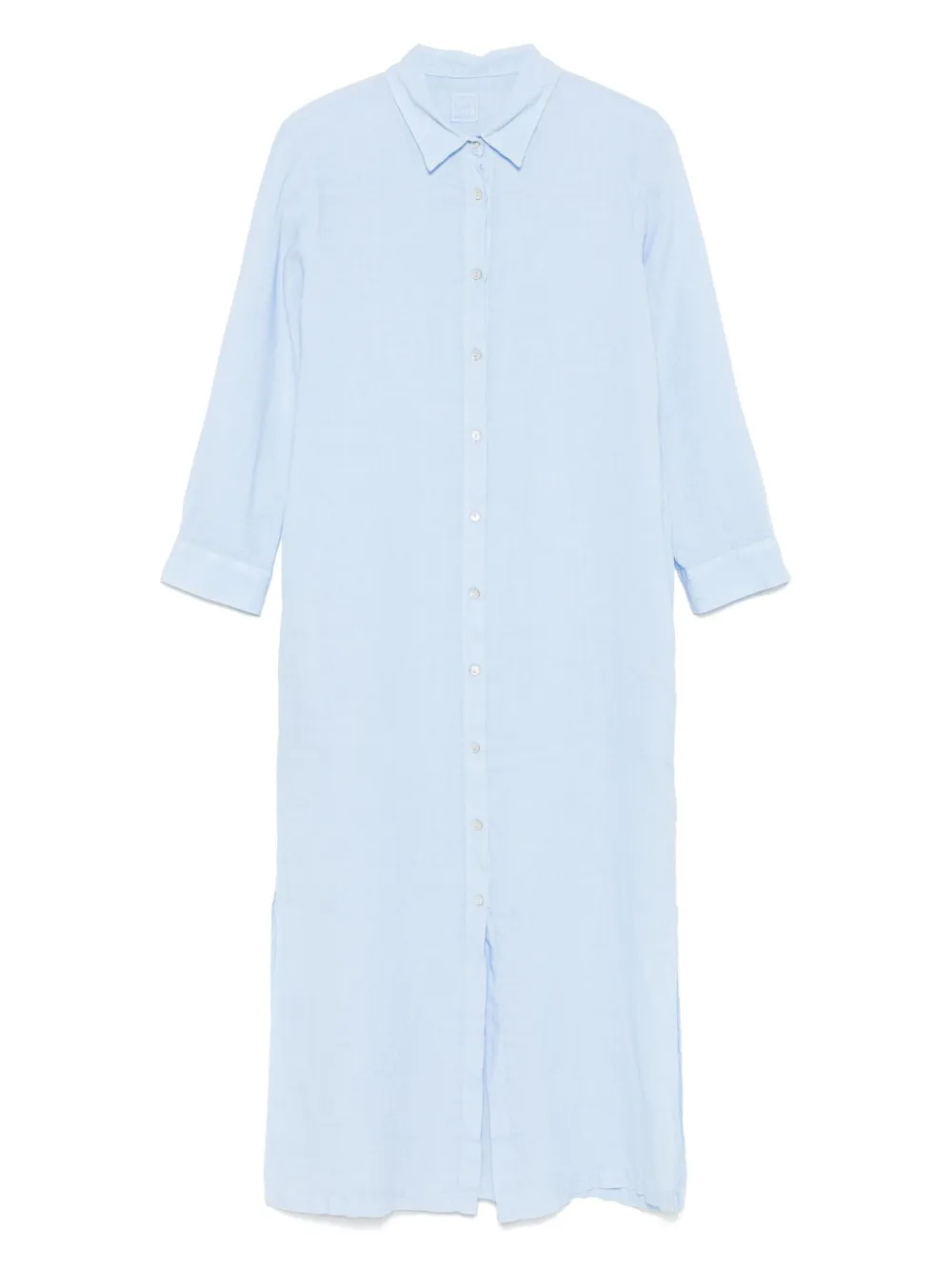 120% Lino linen midi dress - ブルー 120% Lino linen midi dress - ブルー