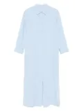 120% Lino linen midi dress - Blue