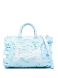 MC2 Saint Barth logo-embroidered cotton tote bag - Blue