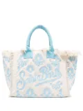 MC2 Saint Barth logo-embroidered cotton tote bag - Neutrals