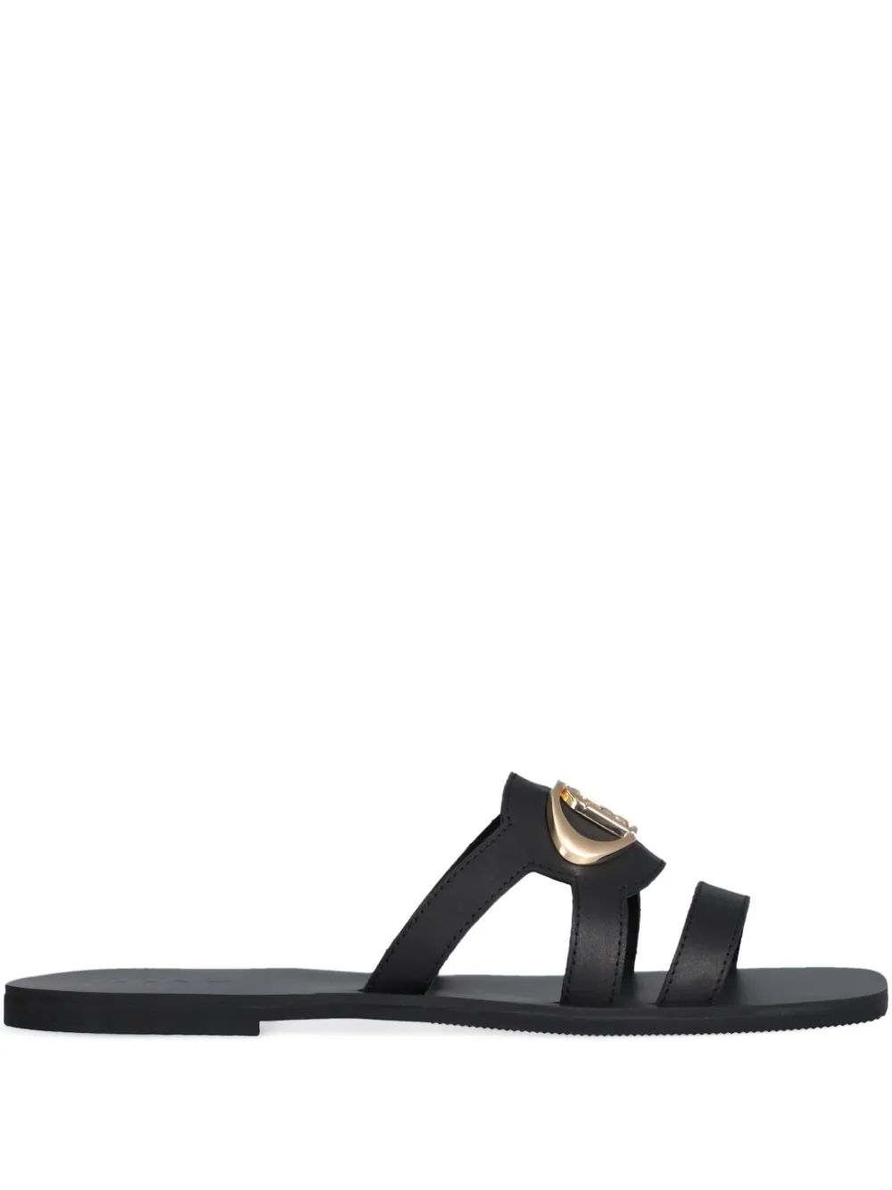 LIU JO logo-plaque strap sandals | Black | Image 1