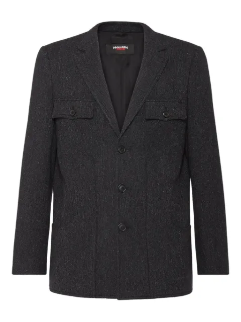 DSQUARED2 blazer de vestir con doble botonadura
