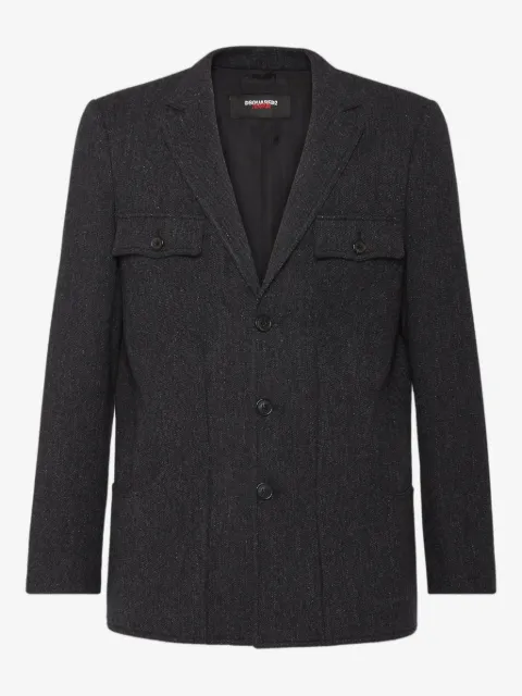 DSQUARED2 blazer de vestir con doble botonadura