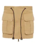 DSQUARED2 drawstring-waist mini skirt - Brown